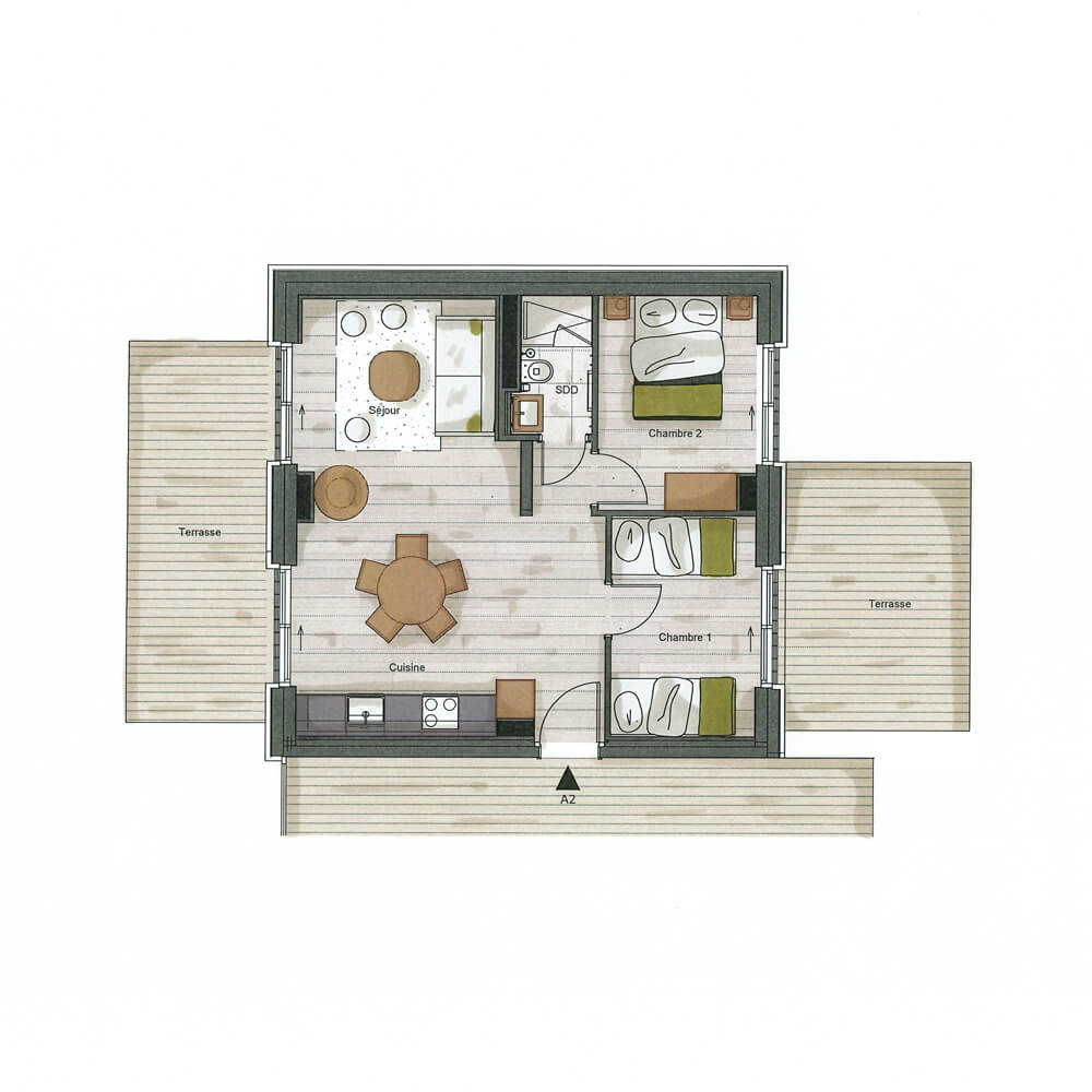 plan Chalet A2