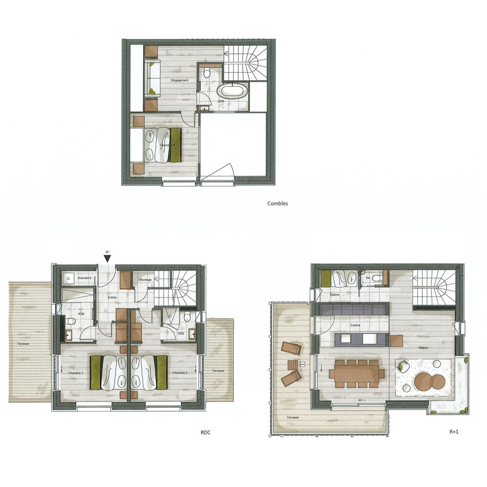 plan Chalet B1