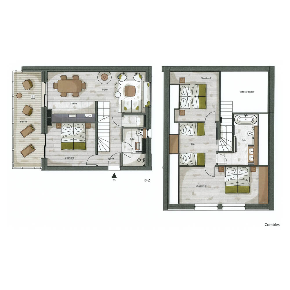 plan Chalet E3