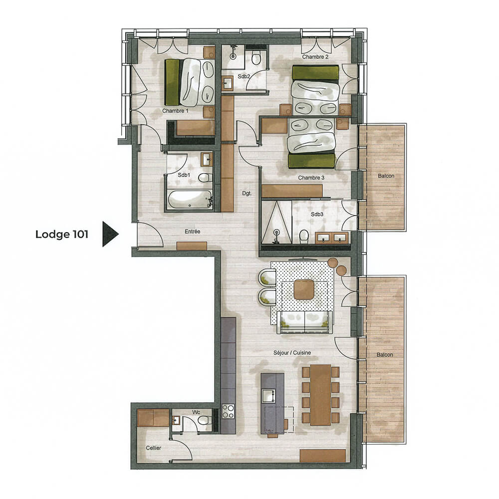 plan Appartement 101